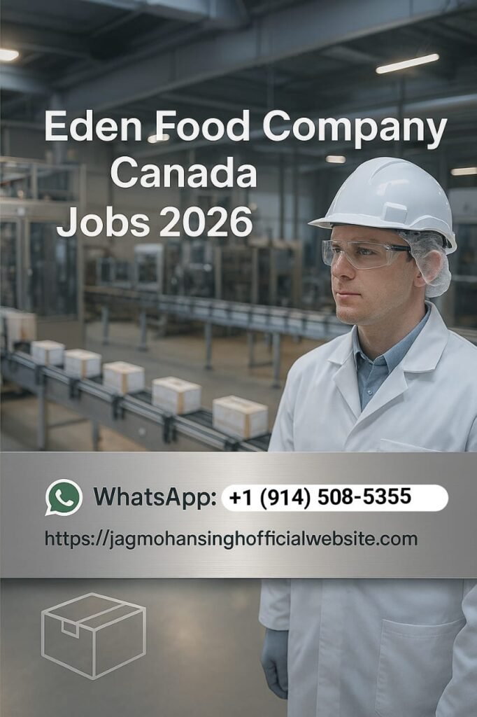 Eden Food Company Canada Jobs 2026