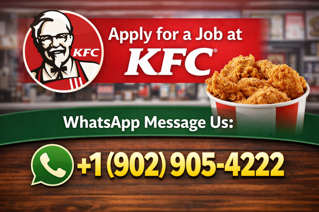 KFC Whatsapp Number For Job Application